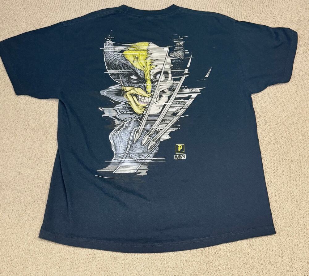 Primitive Marvel Wolverine Graphic Tee Navy 2XL